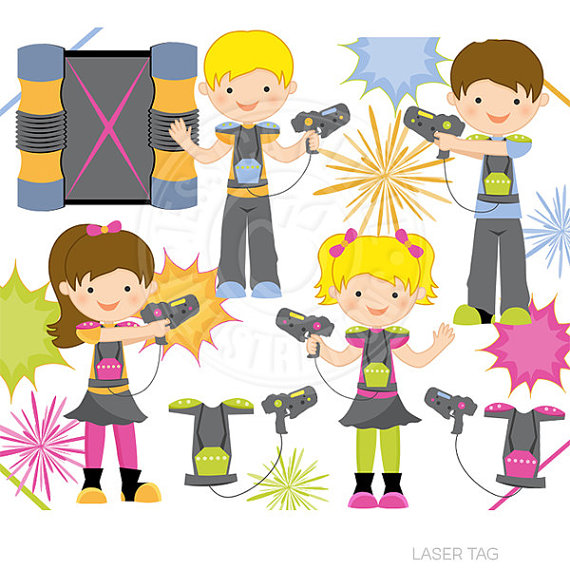 Laser Tag Arena Clipart #1 .