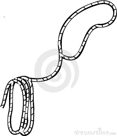 Cowgirl with a Lasso clip art