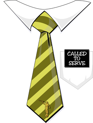 Latter Day Clip Art Called To Serve Missionary Tag Yellow Tie