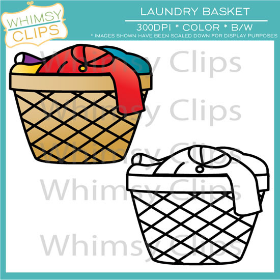 Laundry Basket Clip Art