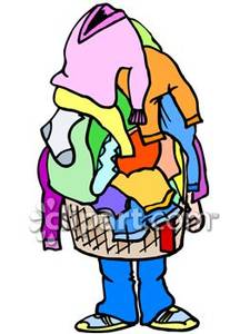 Laundry Clipart Overflowing L - Laundry Clipart