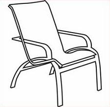 Lawn Chair - Lawn Chair Clip Art