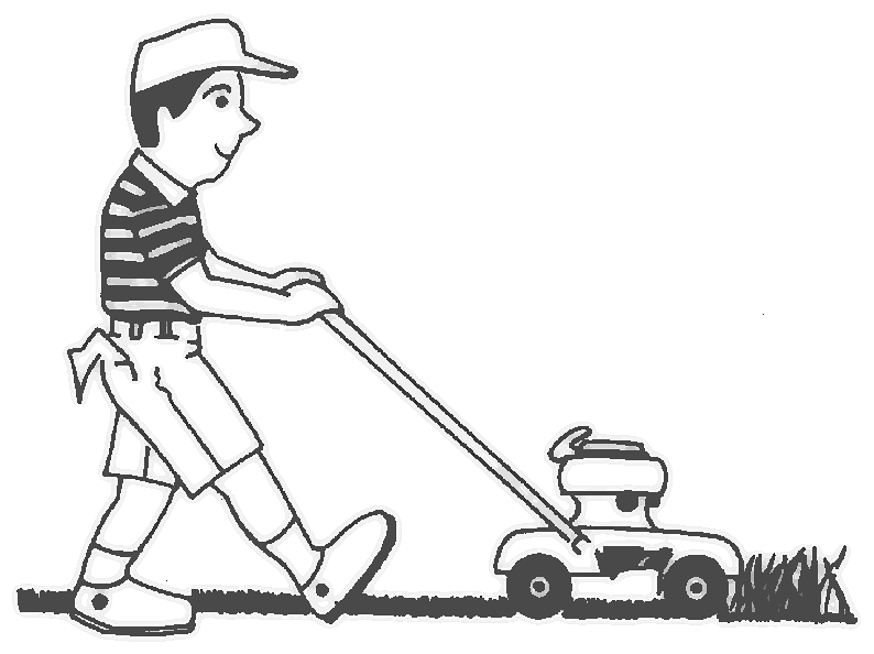 Lawn mowing clip art - Clipar