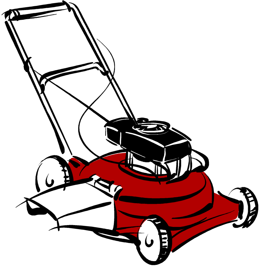 Lawn Mower Clipart Free Clip  - Lawn Mowing Clipart