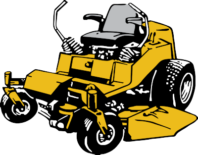 Lawn mower commercial lawn mowing clipart