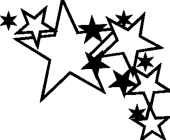 lds church clipart black and  - Stars Clipart Black And White