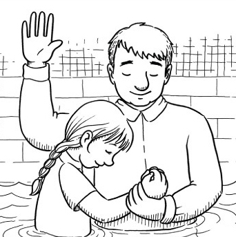 Lds baptism clip art for .