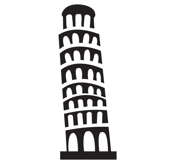 ... Leaning Tower Of Pisa Clip Art - clipartall ...