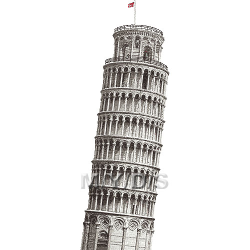 Leaning Tower of Pisa clipart - Leaning Tower Of Pisa Clipart