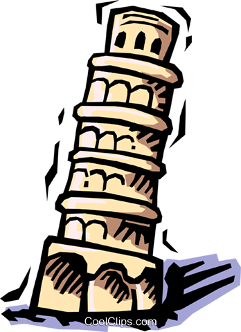 Leaning Tower of Pisa Royalty - Leaning Tower Of Pisa Clipart