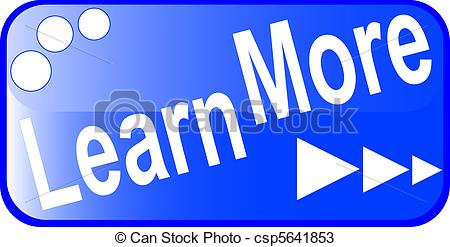 blue internet web button LEARN MORE icon - csp5641853