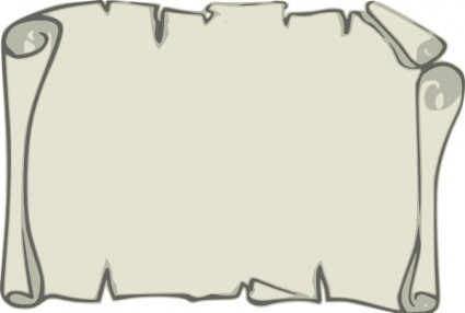 Leather paper scroll clip art - Clip Art Scroll