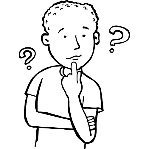 person thinking clipart