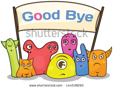 Friends Saying Goodbye Clipar