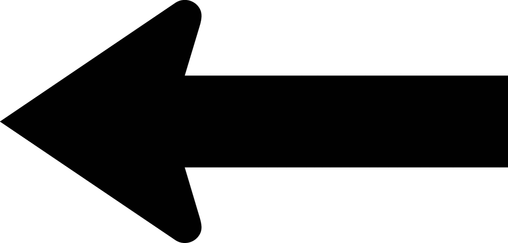 Left Arrow Silhouette - Left Arrow Clip Art