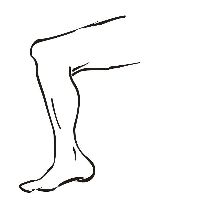 Leg Clip Art - Clip Art Library throughout Leg Clipart Black And White 12711