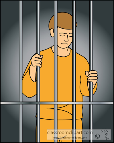 Legal Behind Prison Bars 2 Classroom Clipart