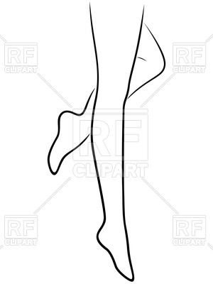Female legs walking barefoot, 98696, download royalty-free vector vector  image ClipartLook.com 