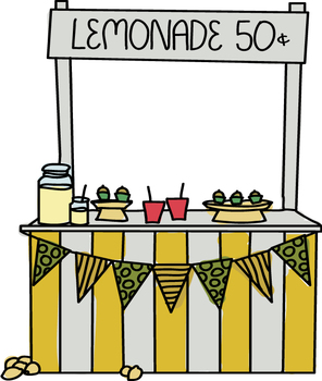 ... Lemonade Stand - A cartoo