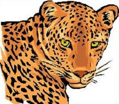 leopard clipart. Size: 60 Kb