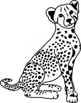 Leopard Clipart 01 06 09 6rbw - Leopard Clip Art