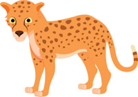 crouching african leopard clipart. Size: 77 Kb