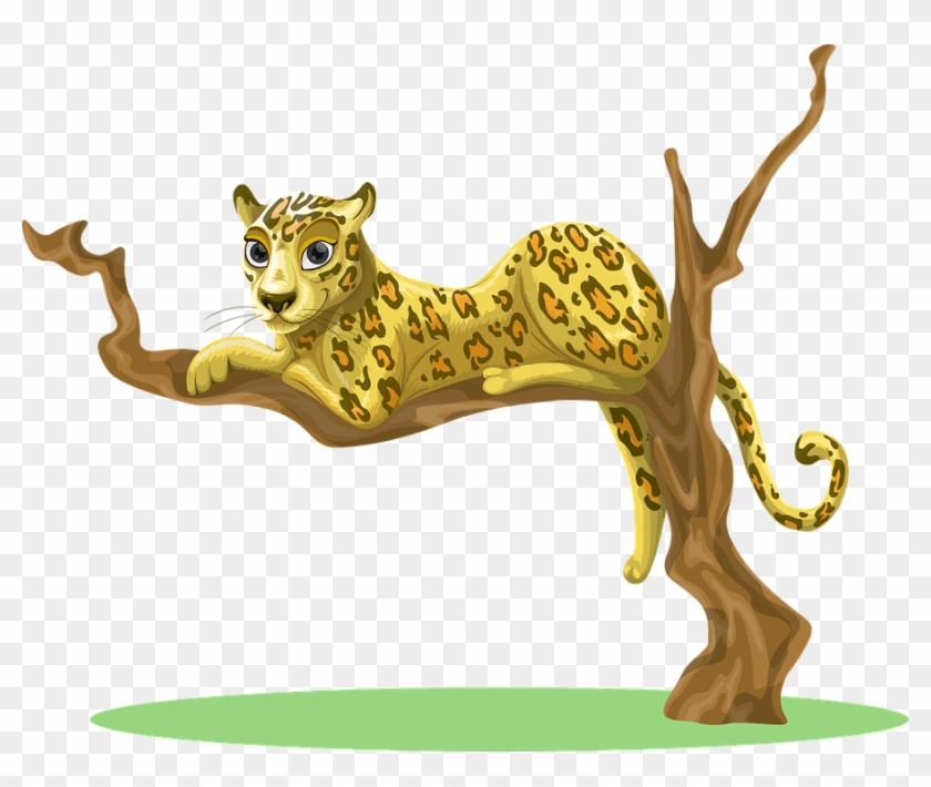 Jungle Trees Clipart 16, Buy Clip Art - Leopard Clipart #794495