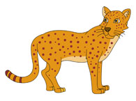 Cartoon Leopard Clipart #1