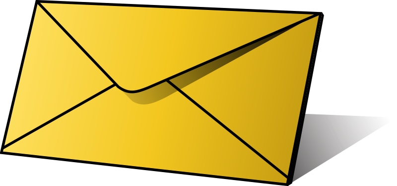 letter and envelope clipart