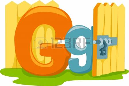 letter g: Illustration Featuring the Letter G Stock Photo