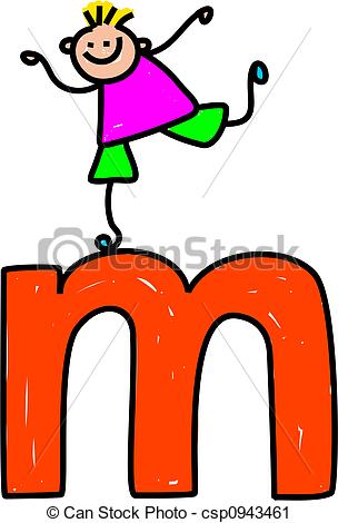 ... letter M boy - happy little boy climbing over giant letter M... ...