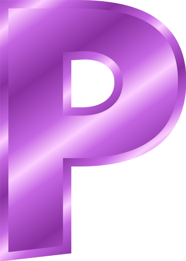 Letter P Vector Clip Art .