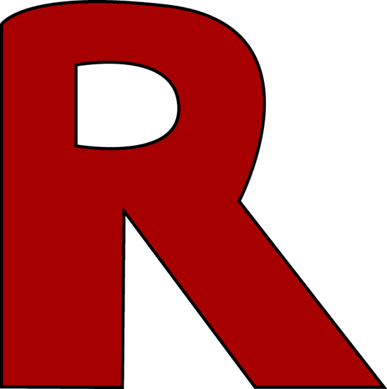 Letter R Clipart Red Letter R Clip Art Image