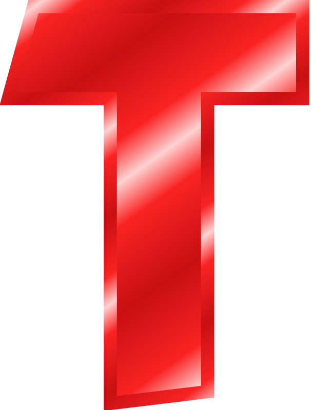 Cyrillic letter T SVG Vector 