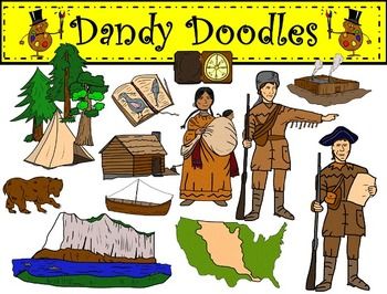Lewis and Clark Clip Art by Dandy Doodles | Colors, The ou0026#39;jays and Clip art