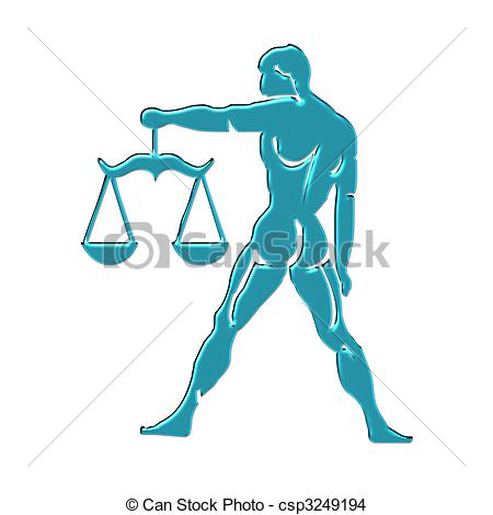 Colorful Justice scales or zo