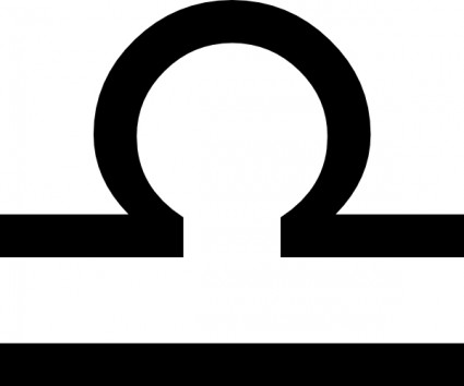 Zodiac sign libra with styliz