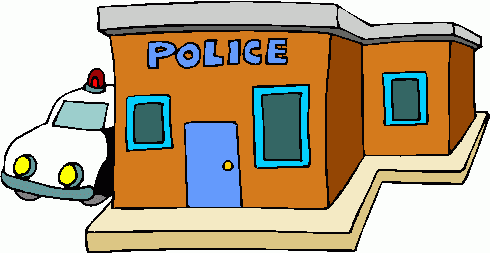 library building clipart blac - Police Station Clip Art