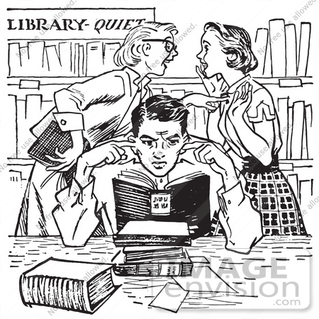 library clipart black and whi - Library Clipart Black And White