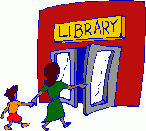 ... Library clipart ...