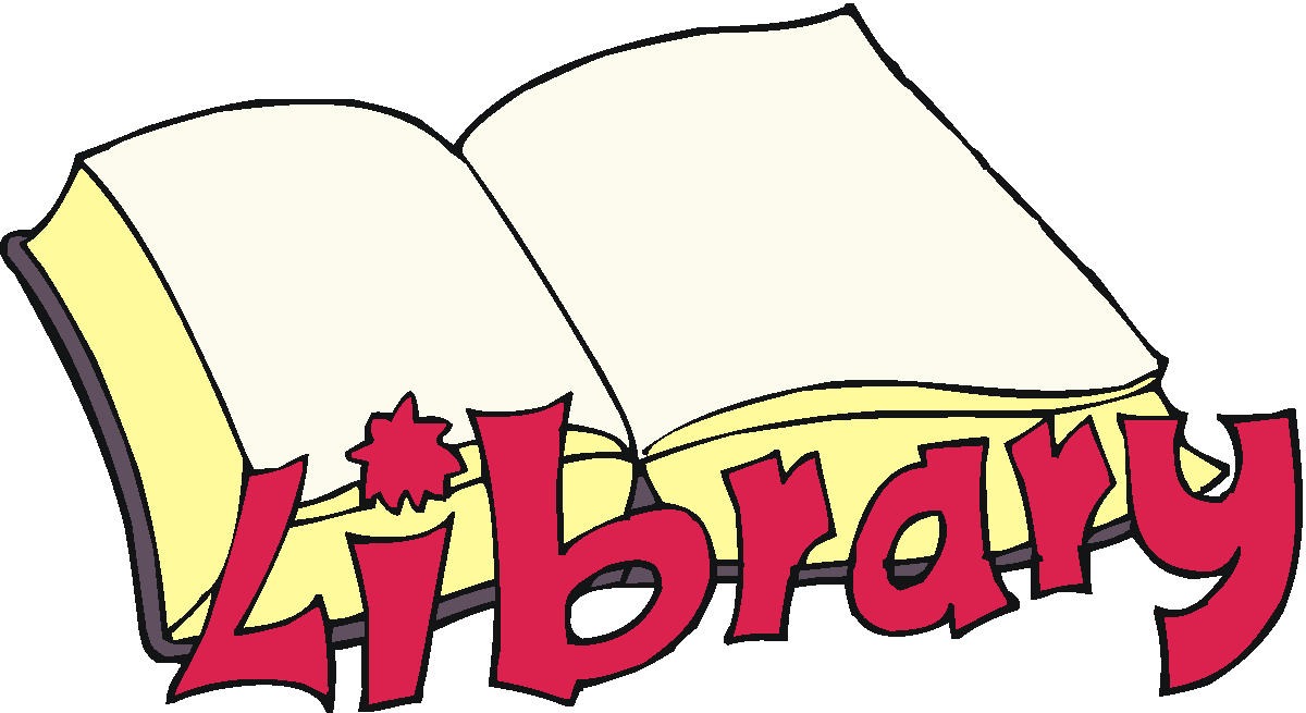 Library sign clipart