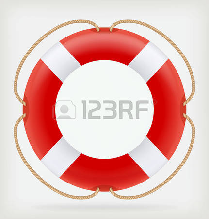 life preserver: Red Life Buoy - Life Preserver Clip Art