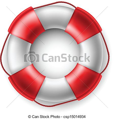 ... Life saver - White and red Life saver with rope isolated on.