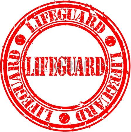 lifeguard: Grunge lifeguard rubber stamp, vector illustration Illustration