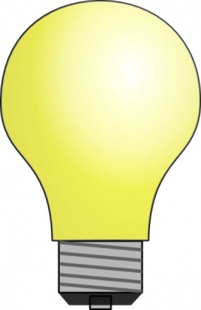 Lightbulb clip art Vector . - Clip Art Light Bulb