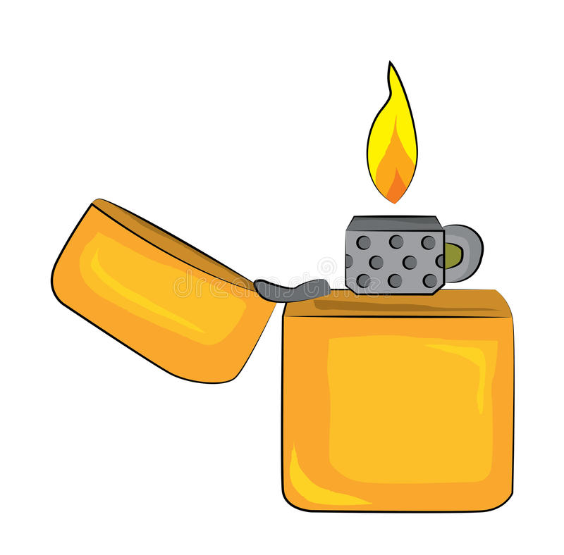 Download Lighter cartoon stock illustration. Illustration of illustration -  48180494