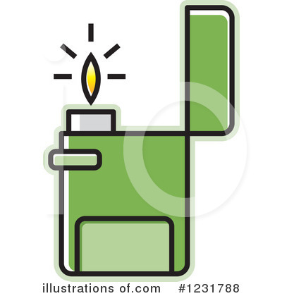 Royalty-Free (RF) Lighter Clipart Illustration #1231788 by Lal Perera