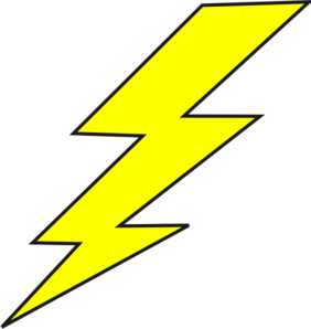 Lightning bolt image clipart 