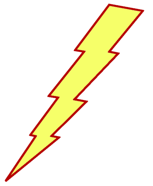 Yellow Lightning Bolt Clipart
