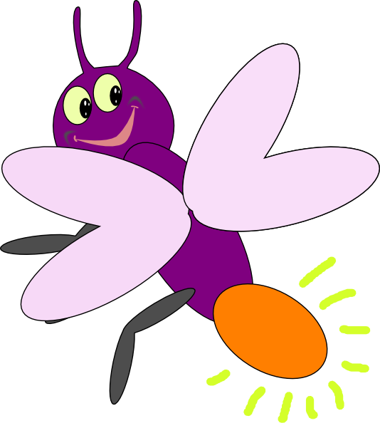 Lightning Bug Clipart. Purple Firelies 2 clip art .